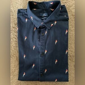 Men’s George Parrot Hawaiian Shirt Size XL (Muslim fit (46-48)